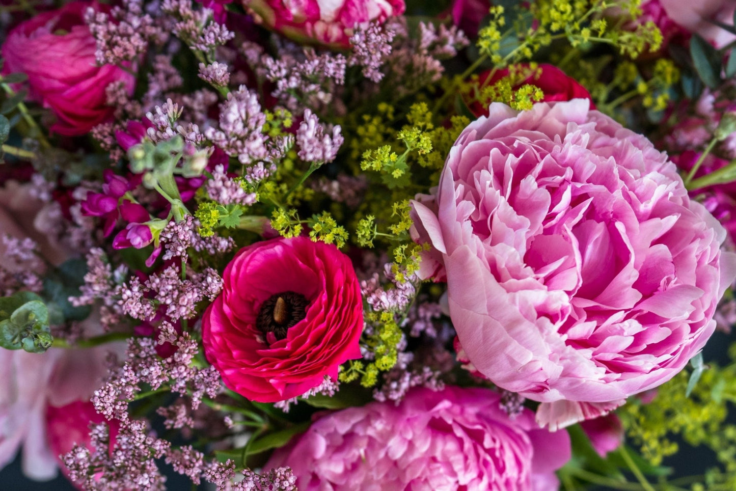 Landscape - Peonies and Ranunculus