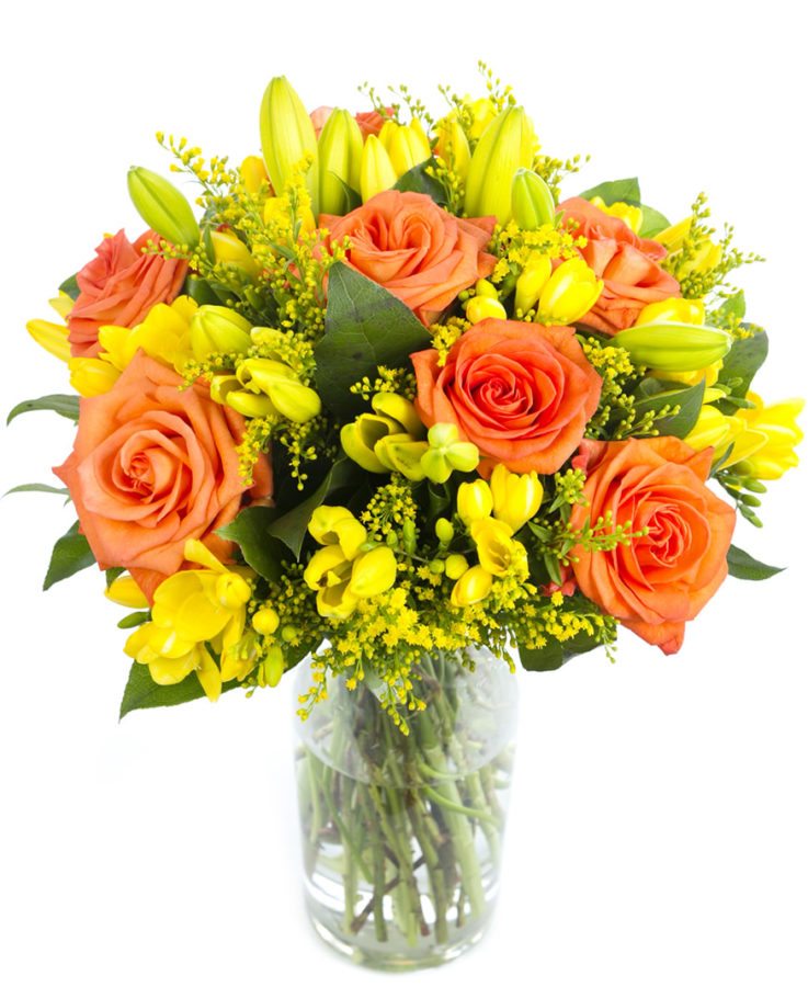 With Compliments Bouquet - Yellows & Oranges