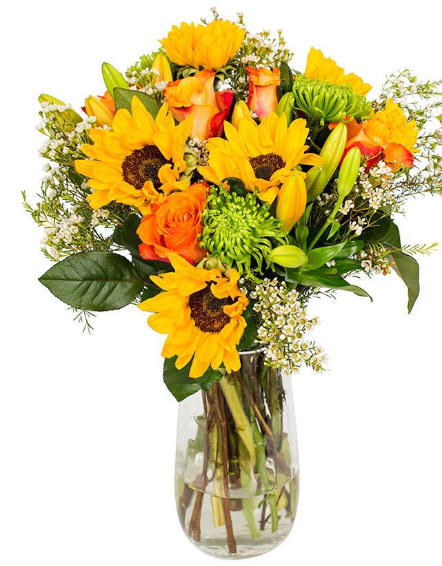 Sunflowers & Orange Lilies Bouquet