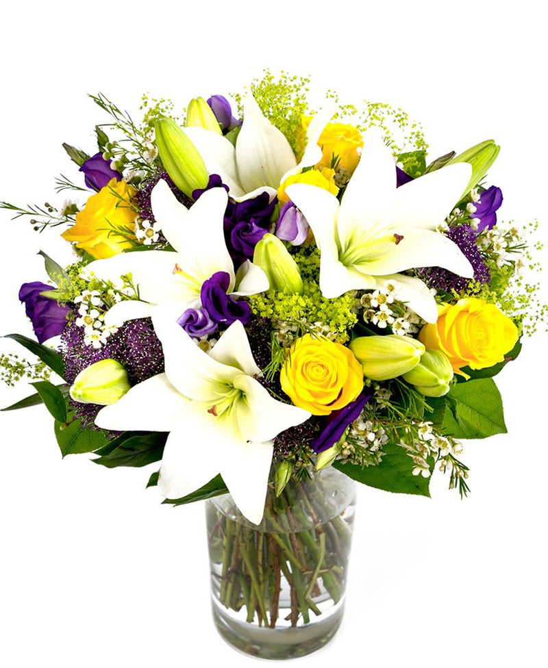 Elegant Purples, Creams, Yellows