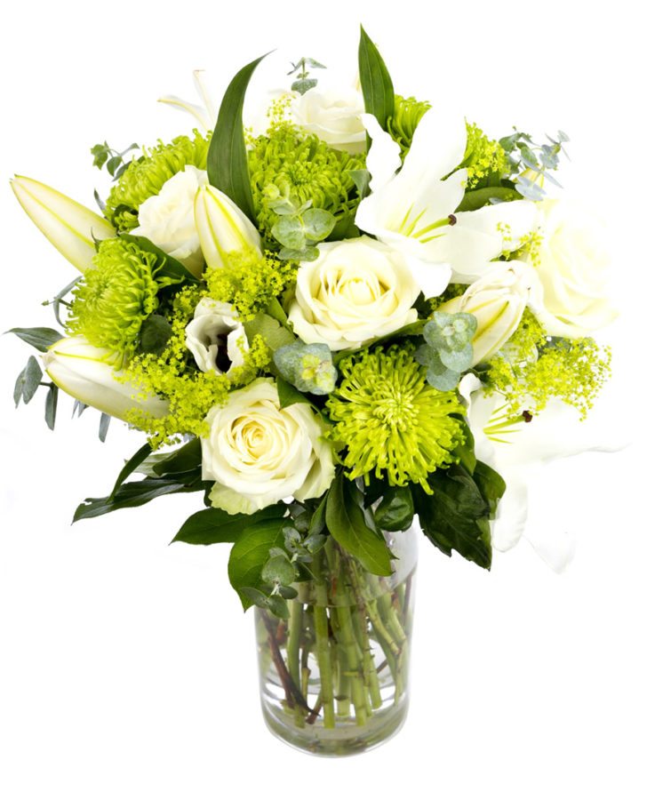 Elegant Bouquet - Whites, Greens & Creams