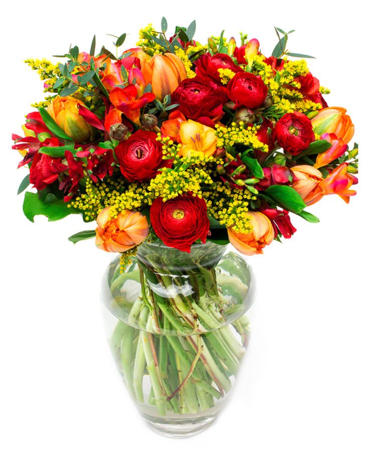 Spring Bouquet - Oranges, Reds & Yellows
