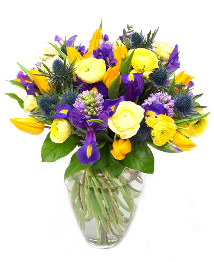 Spring Bouquet - Purples & Yellows